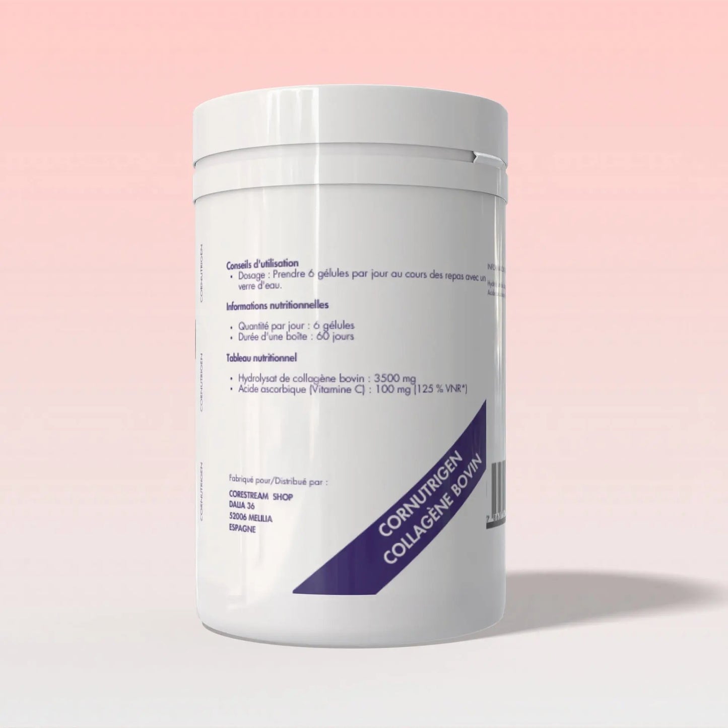 Collagène Bovin - Cure de 1 mois - 210G Cornutrigen